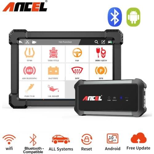 OBD2 Car Diagnostic Tool ANCEL X7 OBD2 Automotive Scanner TPS BMS EPB Oil Reset Injector Coding Service Free Update Scan Tool