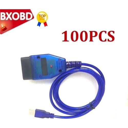 100PCS/LOT CH340 VAG KKL 409 Car USB Vag-Com Interface Cable KKL VAG-COM 409.1 OBD2 II OBD Diagnostic Scanner Auto Cable
