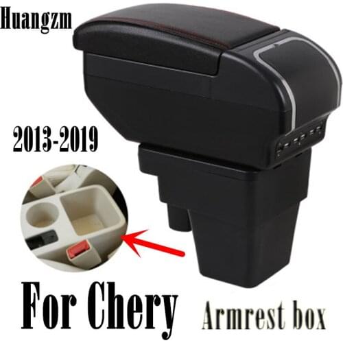 Car armrest central Store content Storage box for Chery A13 Very Celer fulwin 2 2013-2019 2014 2015 2016 2017 2018