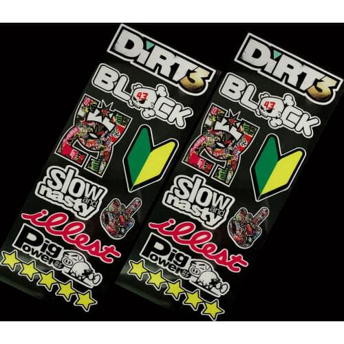 Car Styling Reflective Funny Drift JDM Sticker Label Motorcycle Stickers Decals Auto decoration HD Printed