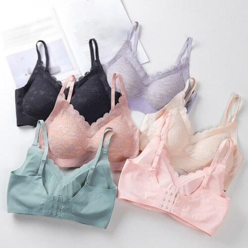 Women Push Up Bralette Underwear Sexy Lace Seamless Bras Lingerie Pad Wireless Bra Brassiere