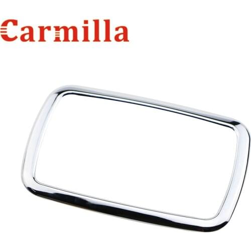 Carmilla Car ABS Chrome Interior Modified Gear Panel Frame AT Sticker Cover for Ford Ecosport AT 2013 2014 2015 2016
