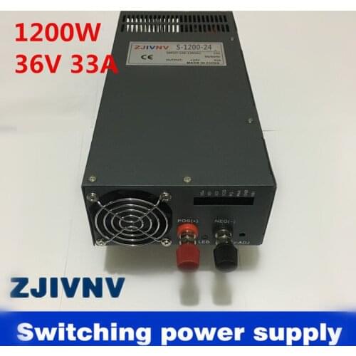 1200W 36V 33A 220vac INPUT Single Output Switching power supply for LED Strip light AC to DC