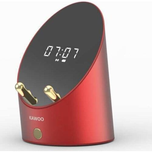 Lingxi induction speaker phone holder with portable desktop wireless alarm clock Bluetooth speaker China Red