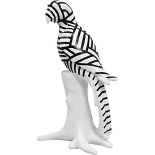 49CM SIMPLE MODERN ART PARROT ART SCULPTURE LUCKY CARTOON ANIMAL STATUE RESIN CRAFTWORK KTV DECORATIONS FOR HOME R3439