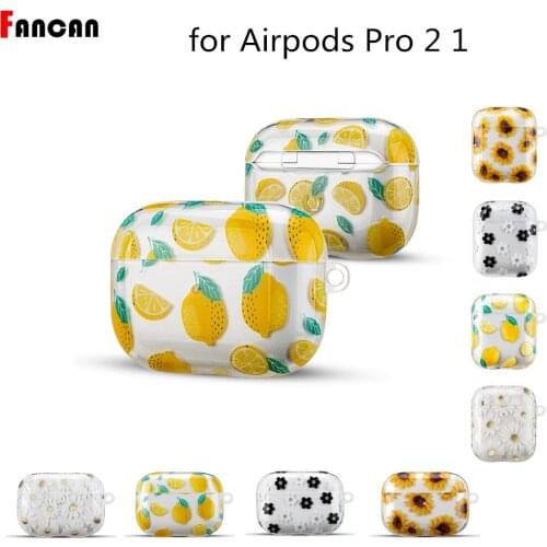 For Airpods Pro AirPods2 Cases Cute Flower Transparent Air Pods Earphone Luxury Protector for Apple Funda Airpods 3 2 1 Cases