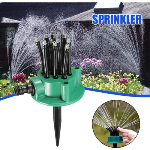 Adjustable Lawn Sprinkler Household Multi-head Ground Sprinkler Automatic Irrigation Tool for Garden Courtyard MUMR999