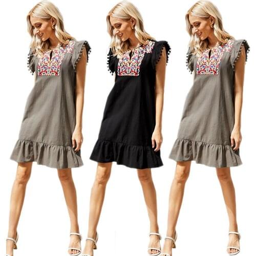 Льняные летние платья S4LIU China At AliExpress