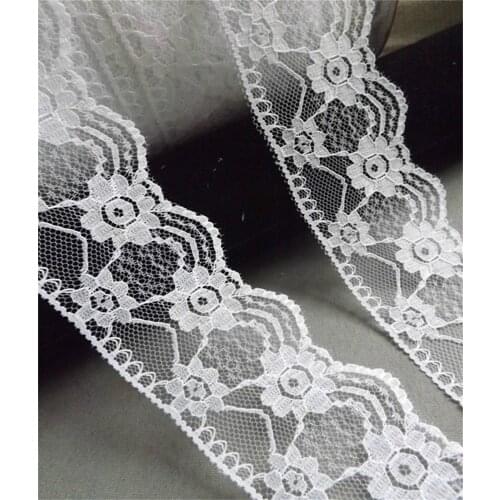 Width 45mm 10yards Embroidered Net Lace Trim fabric Garment ribbon headband wedding party decoration gift DIY Accessories DH-347