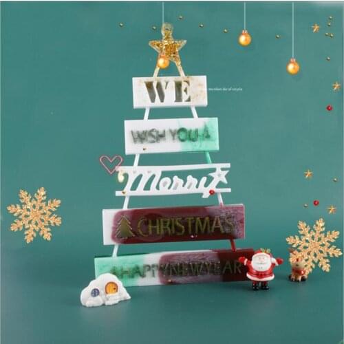 Transparent silica gel mold DIY crystal drop mold Christmas tree hanging decoration Christmas Ornament Christmas silicone mold