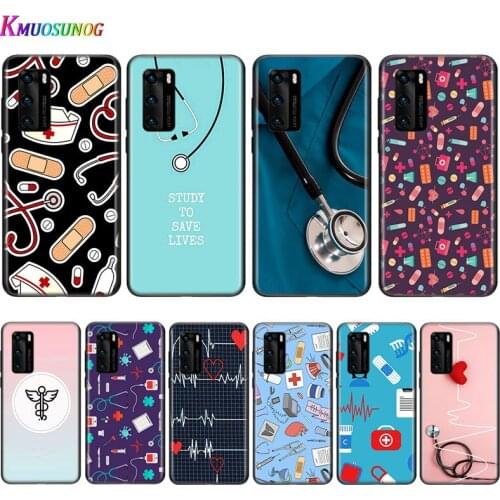 Silicone Cover Nurse Medical Medicine for Huawei P Smart Z S Plus 2020 2019 Nova 5T 5i 5 4e 4 3i 3e 3 2i Phone Case