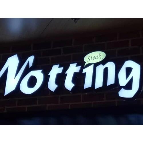 Custom led lighted neon sign letters channel sign