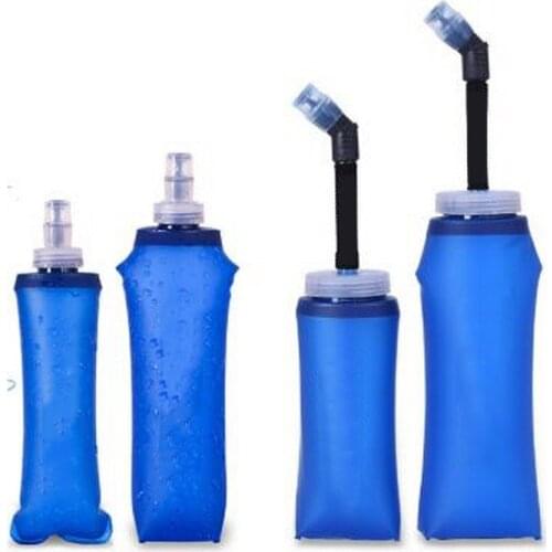 TPU Sports Soft Water Bottle 250ml 500ml Outdoor Portable Leak-proof Drinkware Plastic Water Bottle Outdoor Travel Water Bottle