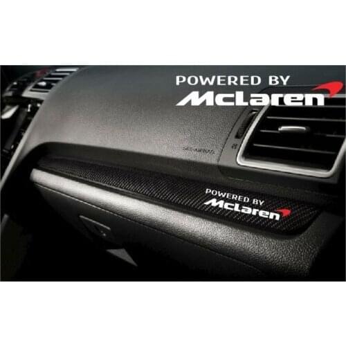 For 4x Powered by Mclaren inside and mirror vinyl self-adhesive Sticker Decal