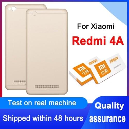 High Quality Back Housing Replacement For Xiaomi Redmi 4A Back Cover Battery With Camera Lens For Redmi 4A Rear Cover