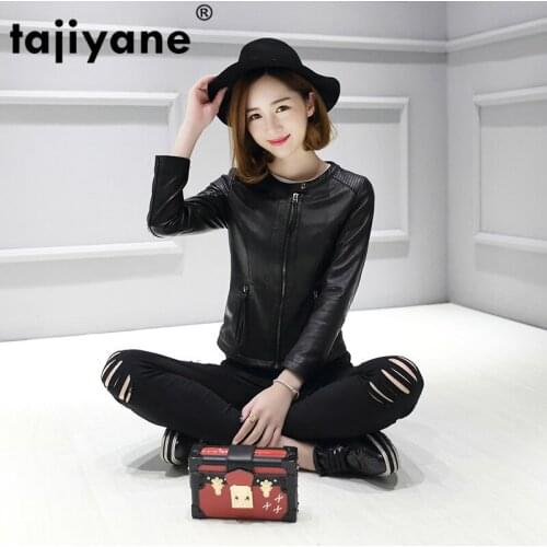 100% Genuine Real Leather Jacket New Coats and Jackets Women Casual Sheepskin Coat Female Clothes 2021 Tops 1602 WPY423