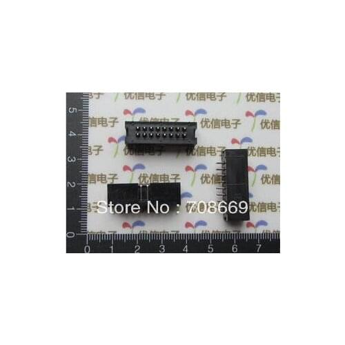 20PCS DC3 16 Pin Shrouded Male Header Connector 2.54mm