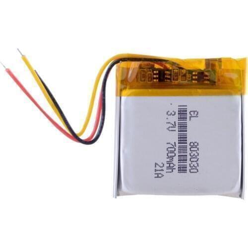 3 line 753030 3.7V 700mah 803030 Universal Li-ion battery for tablet pc 7 inch 8 inch 9 inch MP3 MP4 DVD