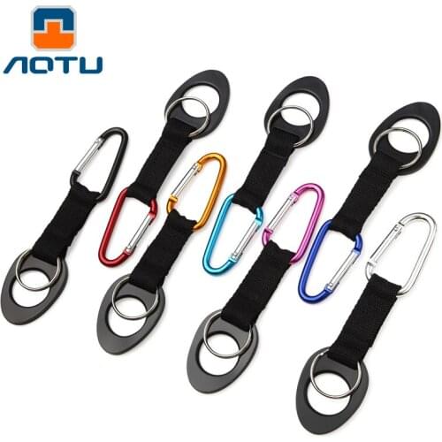 4Pcs/pack Portable Carabiner Water Bottle Drink Buckle Hook Holder Clip Key Chain Ring for Camping Hiking Traveling Travel Kits