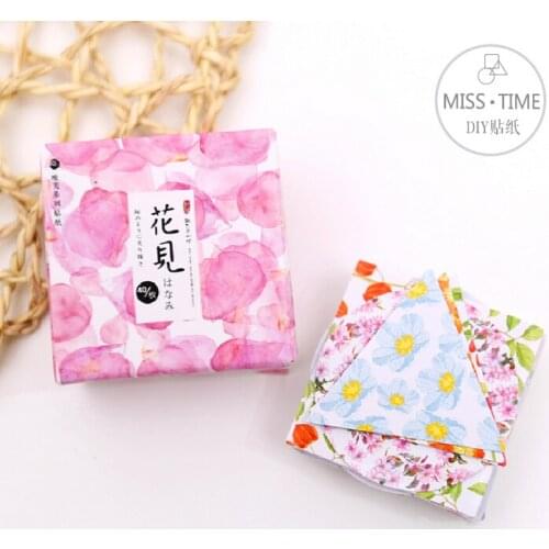 40 pcs/set Fresh Style Various Flowers Stickers Scrapbooking Diy Bullet Journal Diary Stationery Sticker School Office Supplies