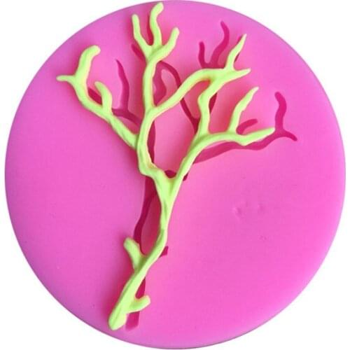 5.5*0.8CM DIY Sugar Craft Cake Vintage Petal Halloween Tree Cake Silicone Mold Fondant Mold Cake Decorating Tools Gum Paste Mold
