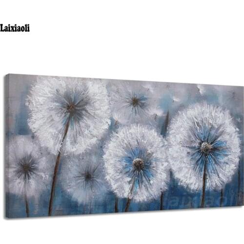 5d,diamond painting dandelion,full square round Diamond embroidery flower Plant puzzle mosaic diamond decor,diy photo custom art