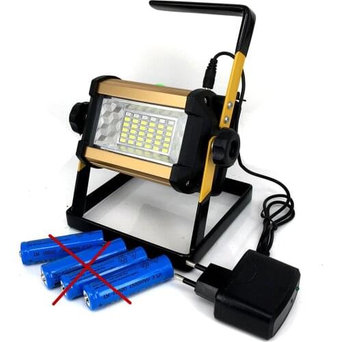 Aluminium Smarted 50W LED Gardening Light Handheld Searchlight 36pcs LEDS Floodlight for Outdoor Camping Working Repairing Lamp