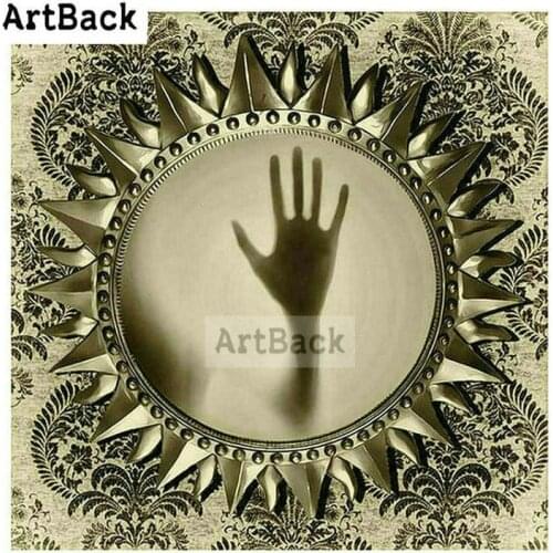 ArtBack full 5d square drill diamond painting hand icon 3d crystal mosaic diamond embroidery needlework