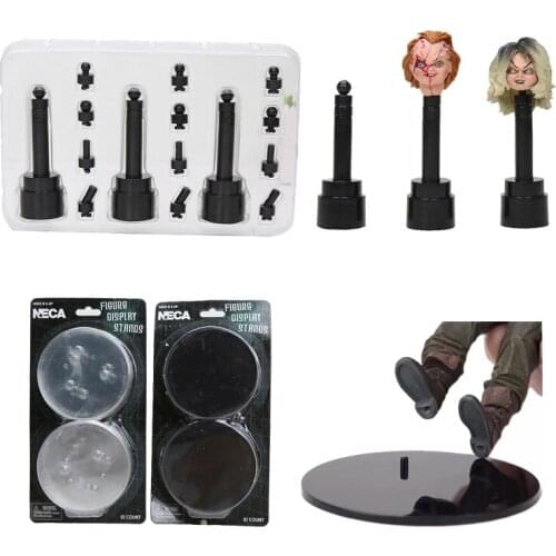 4-8cm Neca Figure Base Shelf Accessories Figure Supports black and white 2colors 1set has 10pcs PVC Figure Model Toys