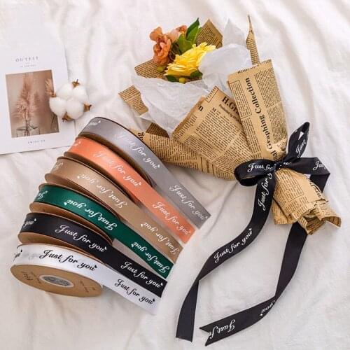 Gift Bag Decoration Ribbon Flower Bouquet Wrapping Ribbon Cake Floral Gift Decoration Ribbon Souvenir Decoration Supplies