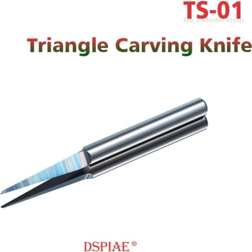 DSPIAE TS-01 Gundam Military Model Making Tool Tungsten Steel Triangle Carving Knife Hobby Accessory