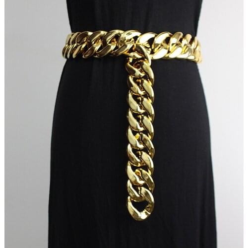 Thick chain waist chain ins Europe and America elegant fashion girdle dress lady waist seal