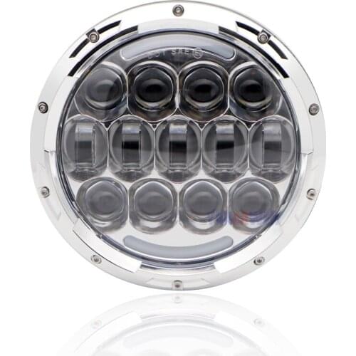 7 Inch 105W Motorcycle LED Headlight Hi/Lo Beam DRL White/ amber Turn for Yamaha Electra Glide Road King Softail Deluxe