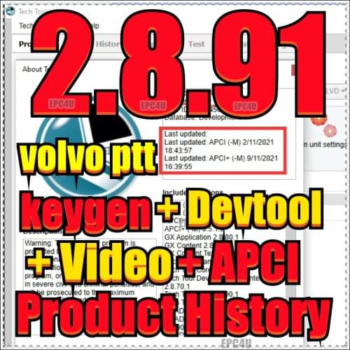 2021 hot sale Premium Tech Tool 2.8.0 (PTT 2.7 / VCADS) [2020] (REAL Development)+ keygen for volvo with developer tool