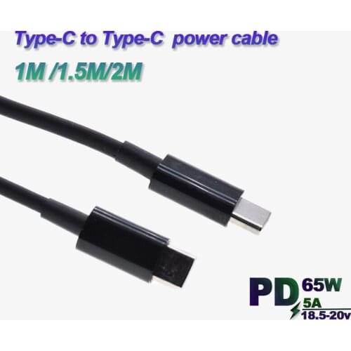 USB Type C To Type C Cable PD Charger 60W USB C Cable 1M 2M Dual Type-C Quick Charge Cord For Phone Laptop Power Tipo C Wires