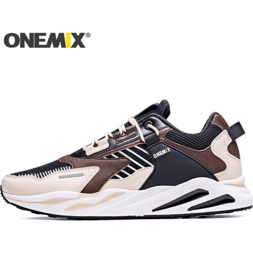 ONEMIX Retro Running Shoes Mens Large Size Sneakers Wild Comfortable Casual Shoes Outdoor Travel Harajuk Walking Jogging Shoes