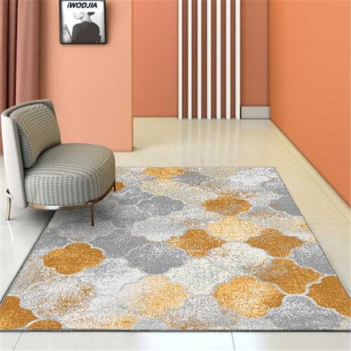 Retro Geometric Print Moroccan Carpet For Living Room Luxury European Style Hall Carpet Ethnic Carpet Bedroom Chair Mat