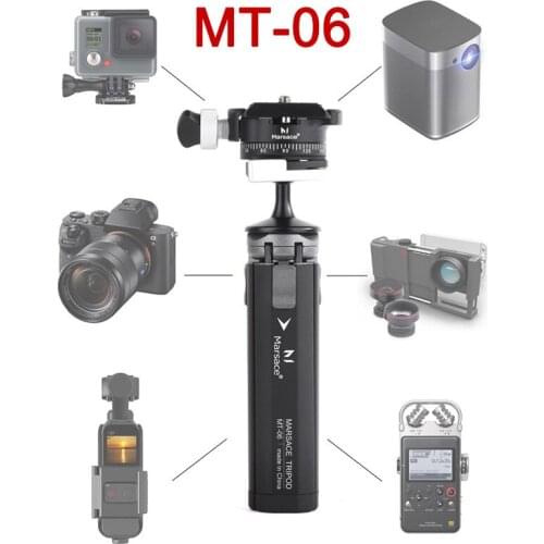 Marsace MT-06 Tabletop Lightweight Mini Tripod With Panoramic Ballhead 1/4 mount For Video VLOG For Smartphone Mirrorless Camera