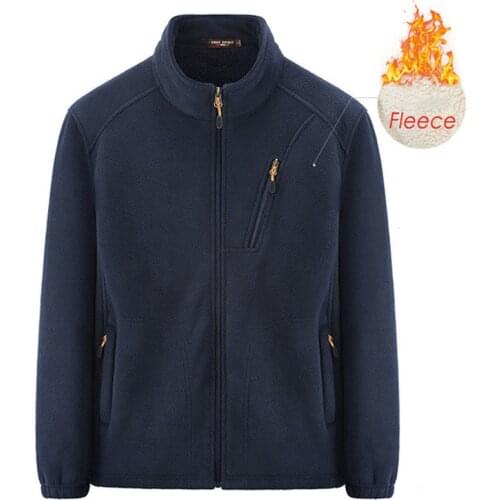 Men 2021 Autumn Outwear Thick Warm Fleece Jacket Parkas Coat Men Spring Casual Outfits Tactical Army Jacket Coat Men Plus Size