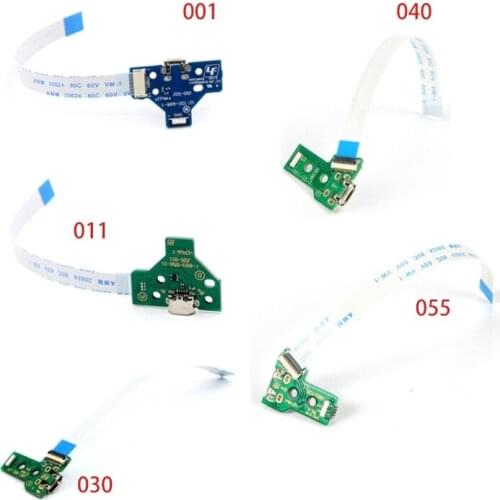 2021 New Charger Socket Board Module for PS4 Wireless Controller with 12 Pin Flex Cable Tool Replacement Micro USB Charging Port