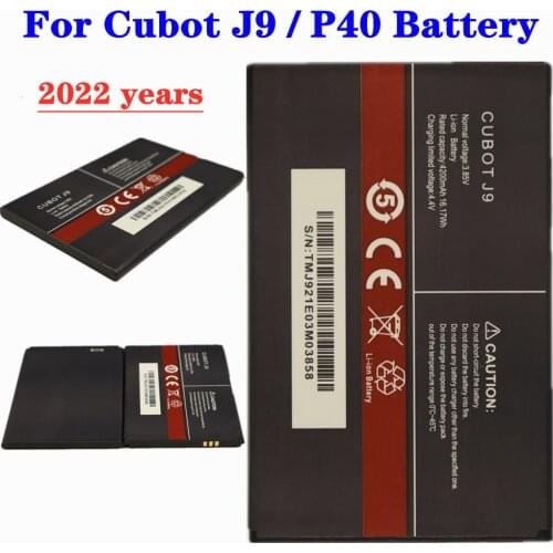 For Cubot J9 / P40 AUCC Smartphone Battery 4200mAh High Capacity Phone Replacement Batteries