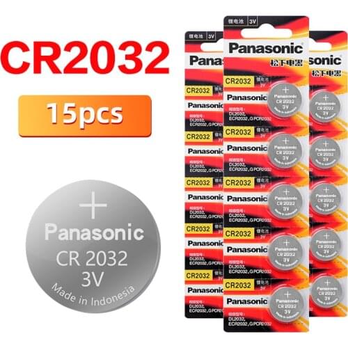 Original PANASONIC 15pcs/lot cr2032 Brand New Button Cell Batteries 3V Coin Lithium Toys, Calculators cr 2032