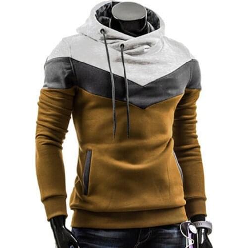 Autumn Mens Sweatshirt streetwear Retro Long Sleeve Male Hoodie Hooded Casual mens Sweatshirt