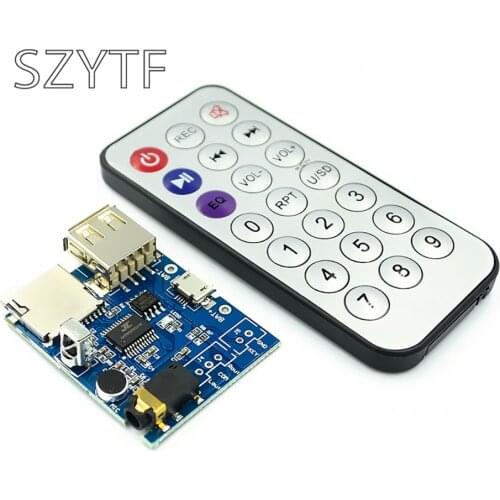 MP3, WAV and WMA decoding board nondestructive decoding board recording usb TF card