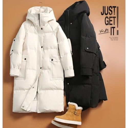 High quality duck down jacket for women Japanese big-name Parkas winter coat thick hooded down jacket office lady female K1194