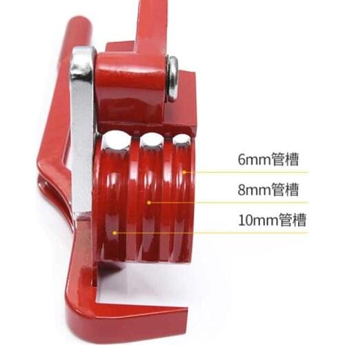 Manual pipe bender three-slot air conditioning copper pipe aluminum pipe manual pipe bender can bend 6mm8mm10mm copper pipe