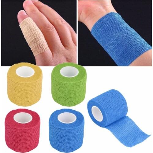 4.5m x 5cm Self-Adhering Adhesive Bandage Wraps Elastic First Aid Tape Stretch Waterproof Breathable Handguard Finger Joints