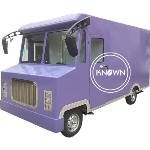 Street Mobile Coffee Food Trucks For Sale Stainless Steel Material Food Cart Pizza