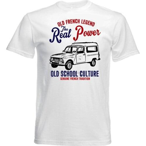 VINTAGE FRENCH CAR RENAULT 4 FOURGONNETTE - NEW COTTON T-SHIRT hoodie hip hop t-shirt jacket croatia leather tshirtCustom Jersey