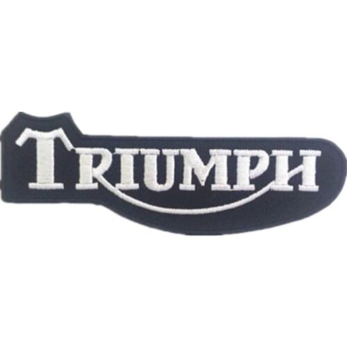 TRIUMPH logo Embroidery iron on patches for clothing hats bags Stickers applique